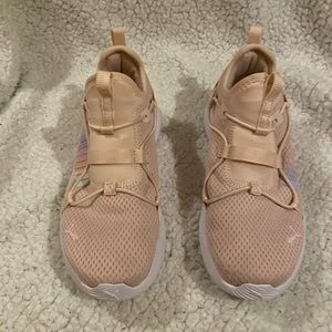 Little girl pale pink puma sneaker size 2.5